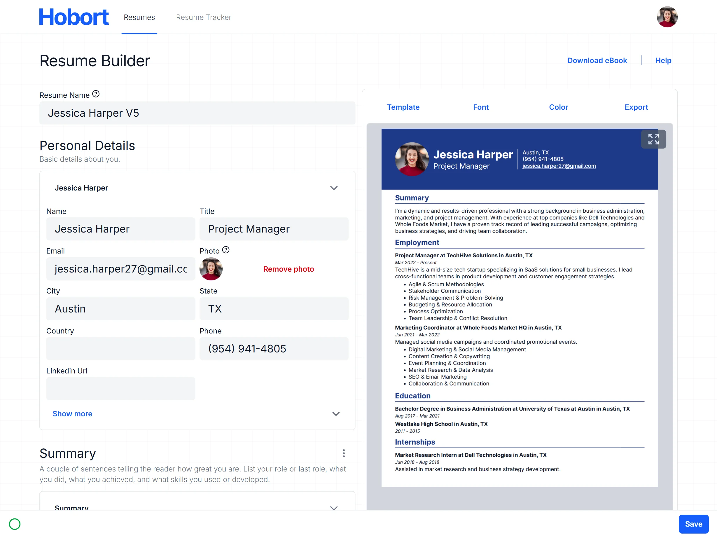 Hobort screenshot